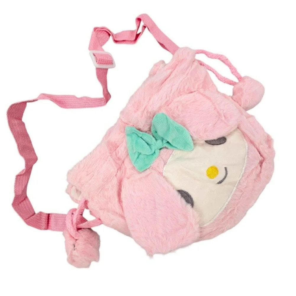 My Melody Plush Purse Sanrio Crossbody‎ Bag Kids Shoulder Bag Pink Kawaii NEW